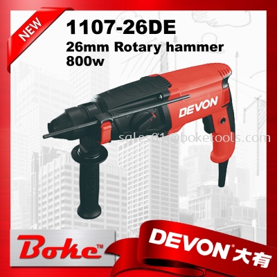 DEVON 1107-26DE/DRE Rotary Hammer 26mm