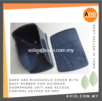 Doorphone Door Access Keypad Terminal Outdoor Hard ABS Rain Shield Cover Back Rubber Black DP-RPC