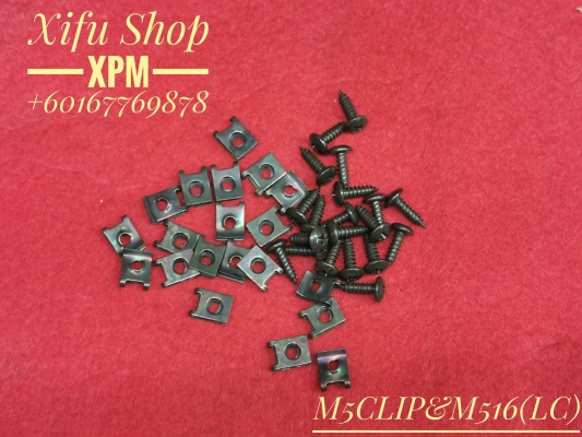 CLIP M5 & SCREW TS516 (1PACK20SET)OEM GRADE FMD02+FJD49-50 GTNEE