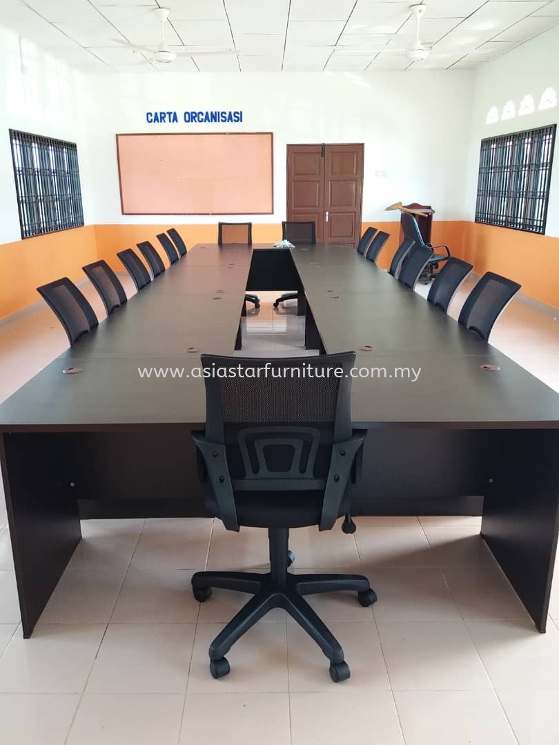 DELIVERY & INSTALLATION MEETING TABLE EXT 157 & UNI LOW BACK CHAIR OFFICE FURNITURE SUBANG SQUARE BU