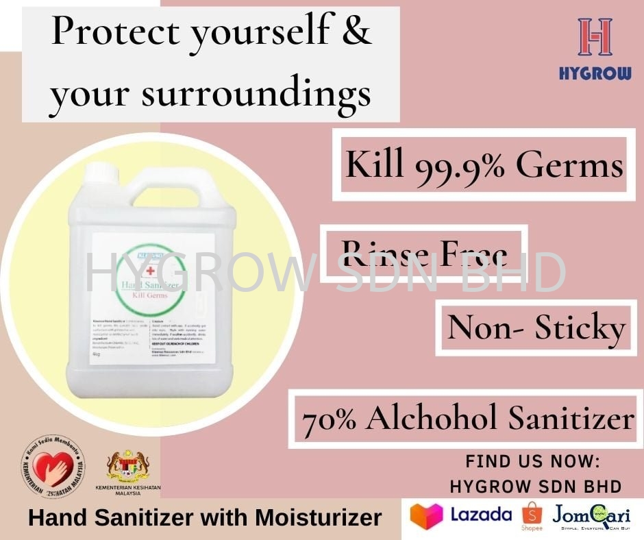 Hand Sanitizer with Moisturizer 70% Alcohol