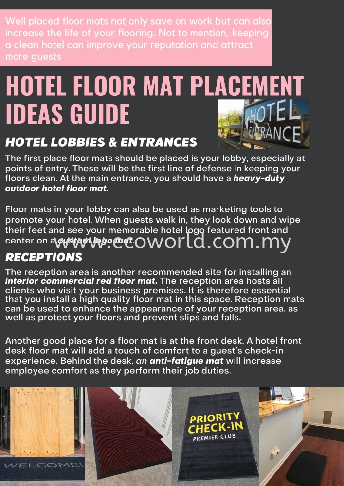 Hotel Floor Mat Placement Ideas Guide