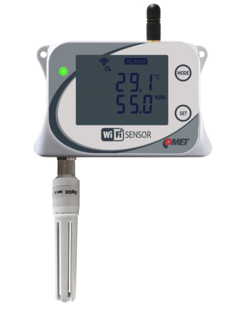 comet w3710 wifi temperature and relative humidity sensor with integrated probe