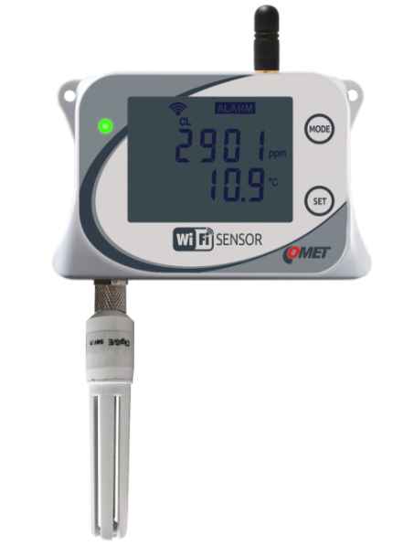 COMET W4710 WiFi temoerature, relative humidity, CO2 and atmospheric pressure sensor with integrated