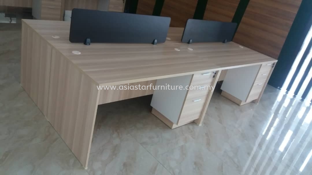 DELIVERY & INSTALLATION OFFICE WORKSTATION DESKING PANEL EXT 157 & FIXED DRAWER 2D1F B-YHP 3 OFFICE FURNITURE IOI BUSINESS PARK, PUCHONG