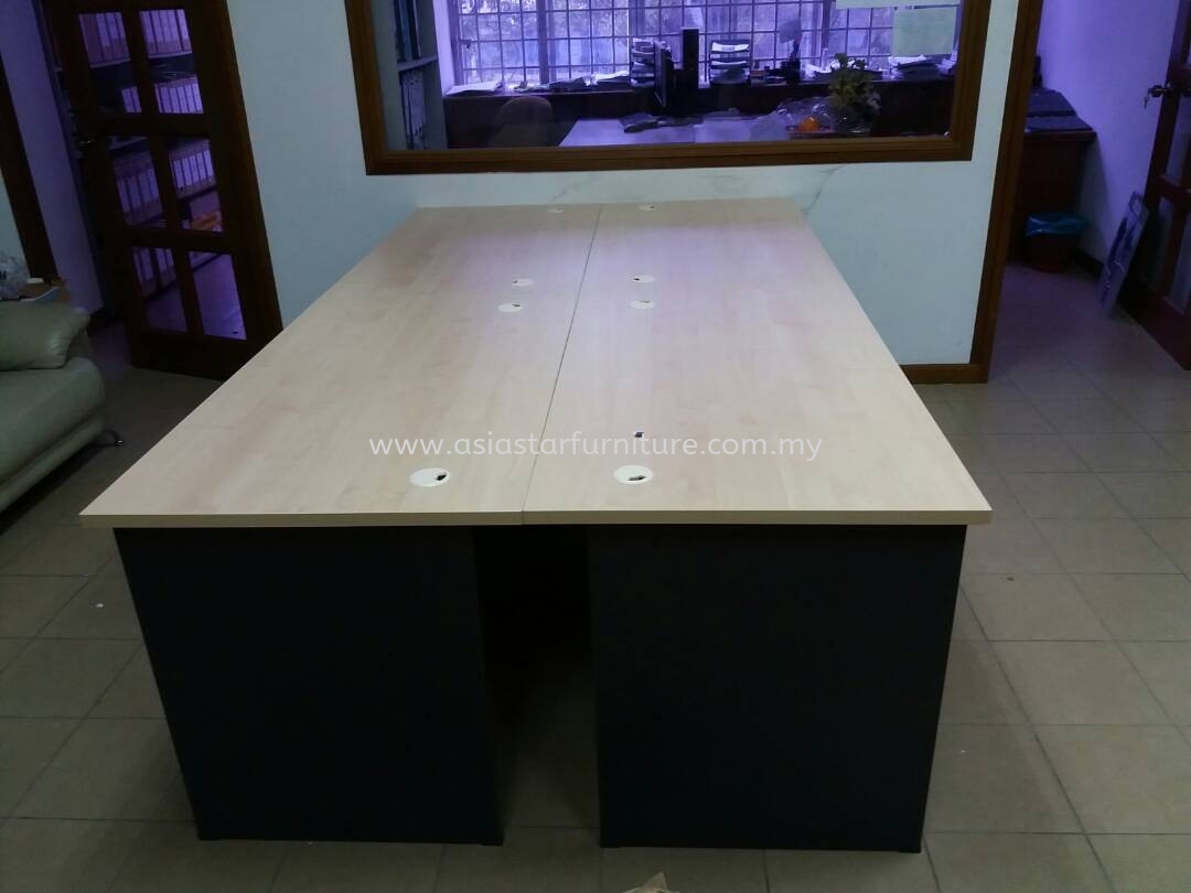 DELIVERY & INSTALLATION OFFICE WRITING TABLE WOODEN BASE GT 127 OFFICE FURNITURE TAMAN WAWASAN, PUCHONG