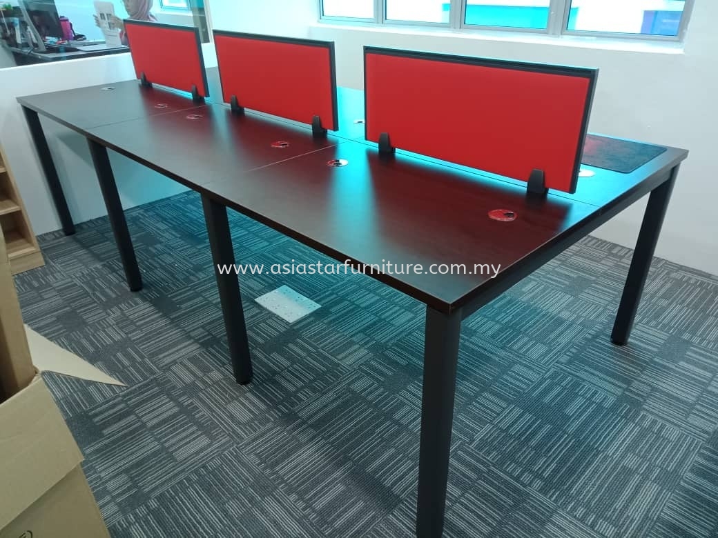 DELIVERY & INSTALLATION OFFICE WORKSTATION DESKING PANEL TABLE METAL N LEG OFFICE FURNITURE TAMAN SRI PUCHONG, PUCHONG