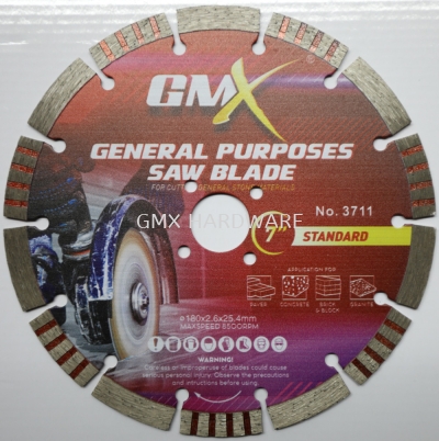 GMX GENERAL PURPOSES SAW BLADE NO.3711 7" STANDARD