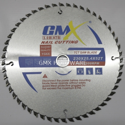 GMX 3.0B ATB NAIL CUTTING TCT SAW BLADE (SUPER QUALITY YG6X)