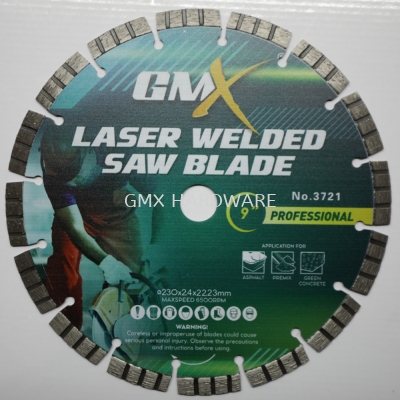 GMX LASER WELDED SAW BLADE NO.3721 9" PROFESSIONAL