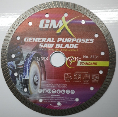 GMX GENERAL PURPOSES SAW BLADE NO.3731 7" STANDARD