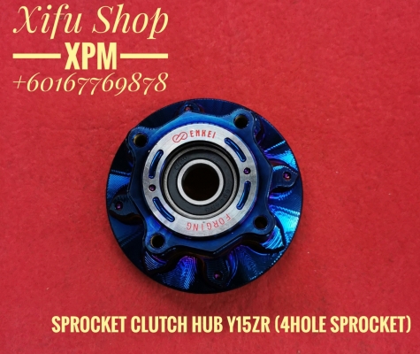 SPROCKET CLUTCH HUB TITANIUM Y15ZR (4HOLE SPROCKET) Y15-FSHEAD-NEW-TIT MMCIEE 