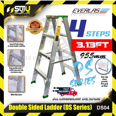 Everlas DS04 Double Sided Aluminium Ladder ( 4 steps )