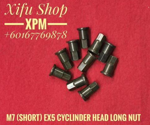 M7 (SHORT) EX5 CYCLINDER HEAD LONG NUT (1PACK 10PCS)B317 TMXLLE 