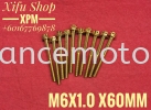 STAINLESS STEEL GOLD COLOR BOLT M6X1.0X60MM (1PACK10PCS)LNEE COLOURS BOLT/SCREW BOLTS/SCREW /NUT SCREW/BOLT & NUT ACCESSORIES