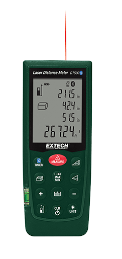 extech dt500 : laser distance meter with bluetooth