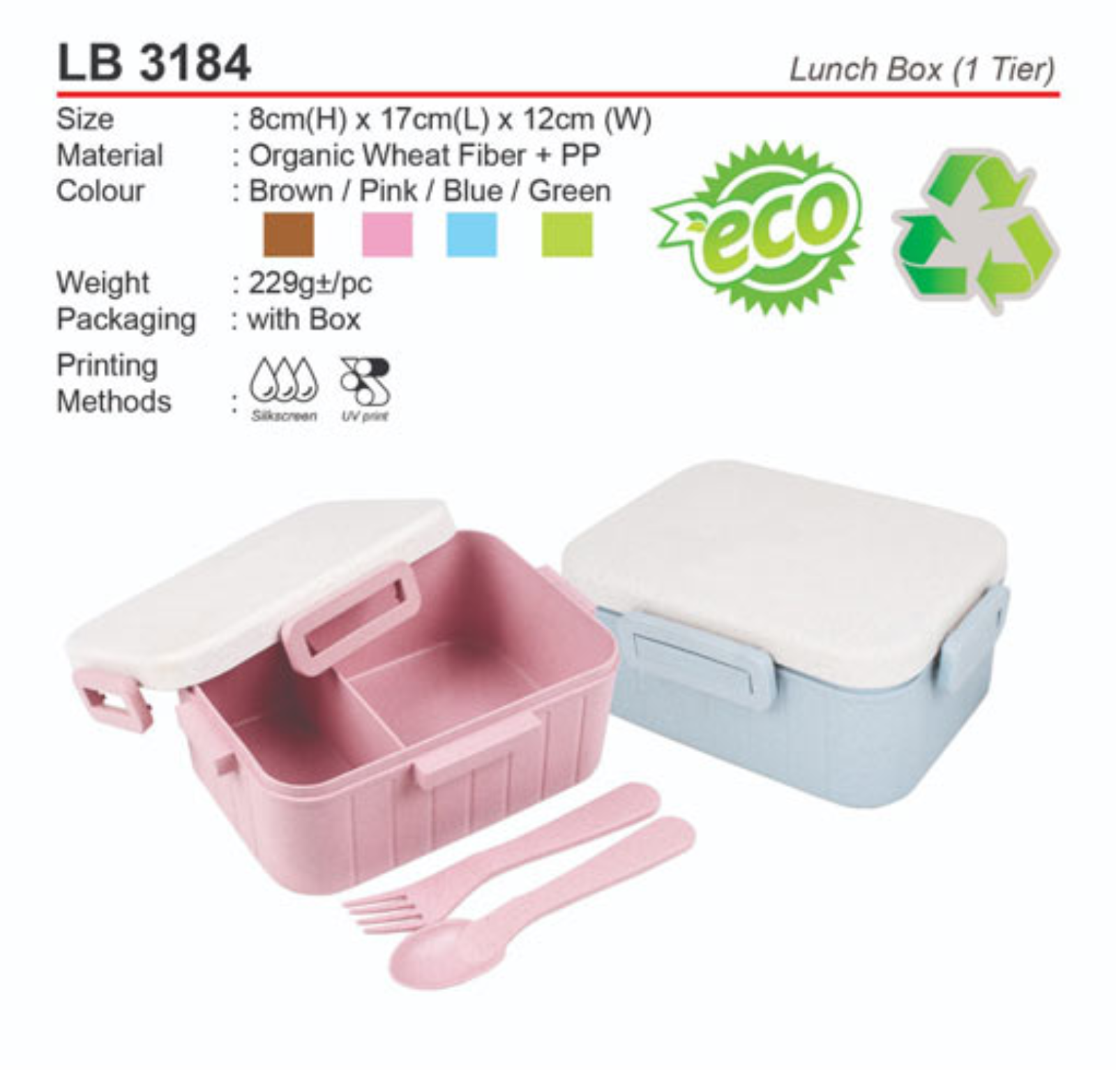 D*LB 3184 (Lunch Box -1 Tier)(A)
