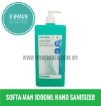 BBraun Softa-Man Hygienic and Surgical Hand Disinfectant 1,000ml