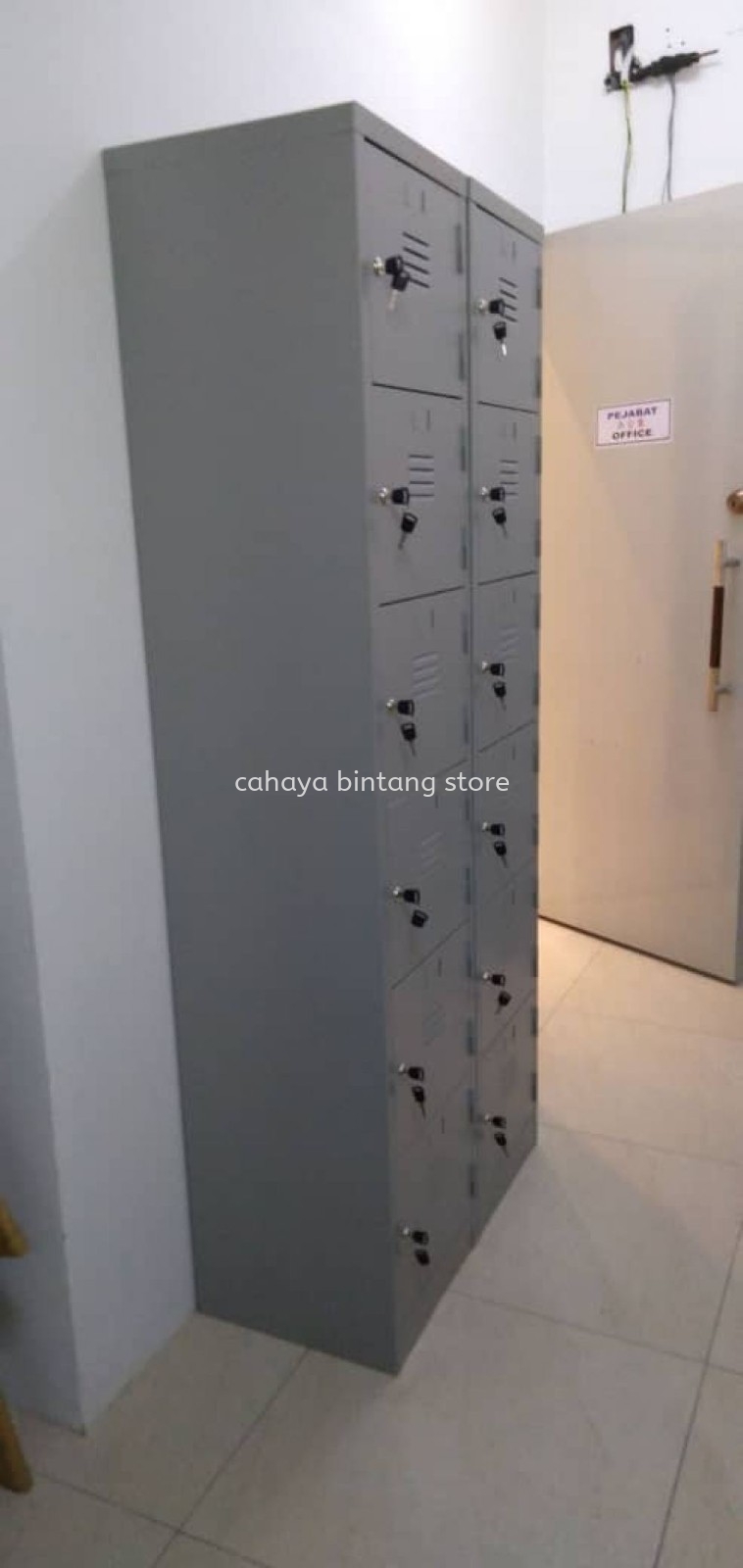 DELIVERY & INSTALLATION 6 COMPARTMENT STEEL LOCKER OFFICE FURNITURE | UOA BUSINESS PARK | SHAH ALAM | SELANGOR