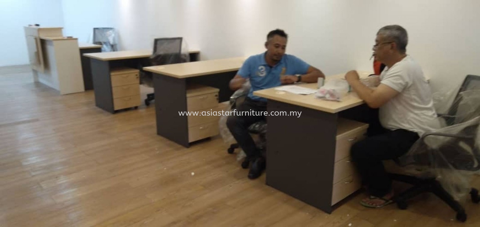 DELIVERY & INSTALLATION MUPHI RECEPTION OFFICE COUNTER l GT 157 OFFICE TABLE l OFFICE FURNITURE l SUNGAI BULOH l SELANGOR