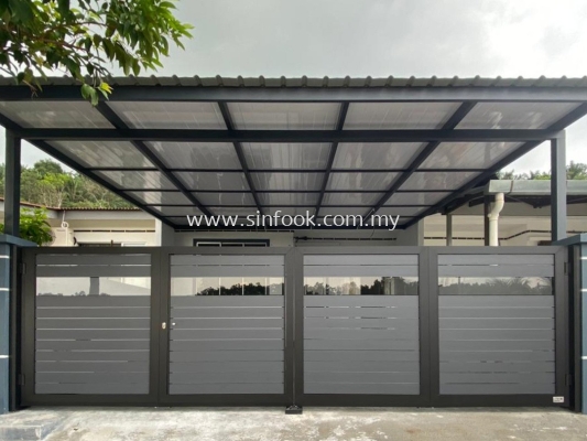 ALUMINIUM TRACKLESS FOLDING GATE