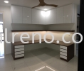 Customize Working Desk Study Table in PJ Selangor Malaysia #plywood #melamine  #veneer #spray paint #laminate #customize #sliding door #glass door #swing door #built in #nyatoh #oak #aluminium door #carcass #panel #fluted panel #drawer #tv hang on panel #partition #box up #shelves #open shelves #table #study #working Working Desk / Study Room Design