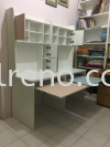 Customize Working Desk Study Table in PJ Selangor Malaysia #plywood #melamine  #veneer #spray paint #laminate #customize #sliding door #glass door #swing door #built in #nyatoh #oak #aluminium door #carcass #panel #fluted panel #drawer #tv hang on panel #partition #box up #shelves #open shelves #table #study #working Working Desk / Study Room Design Carpentry Works