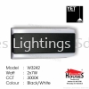 W3242-2BK 2X7W LED-WW LED Updownlight