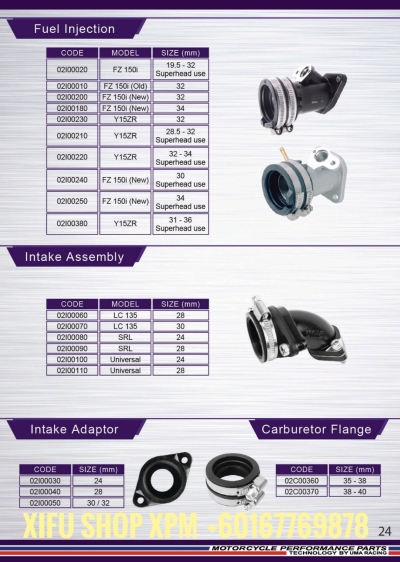 UMA RACING PARTS CATALOG 