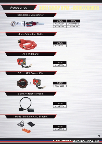 UMA RACING PARTS CATALOG 