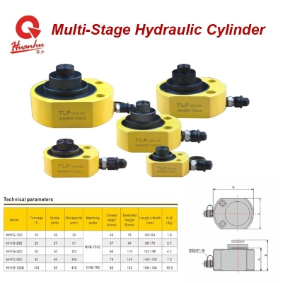 HUANHU Multi-Stage Hydrulic Cylinder HHYG-20D