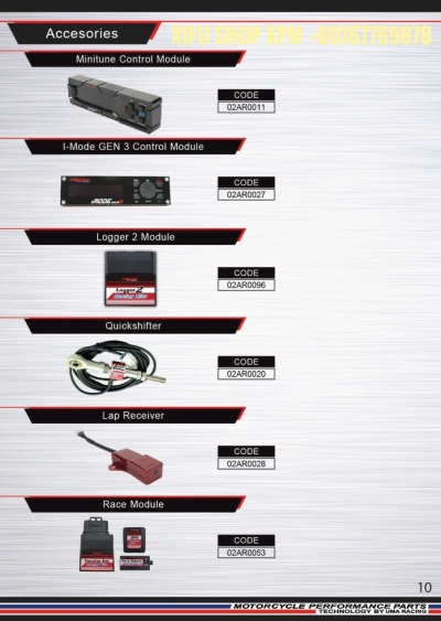 UMA RACING PARTS CATALOG 