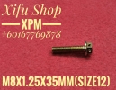 STAINLESS STEEL GOLD COLOR BOLT M8X1.25X35MM SIZE12  COLOURS BOLT/SCREW BOLTS/SCREW /NUT SCREW/BOLT & NUT ACCESSORIES