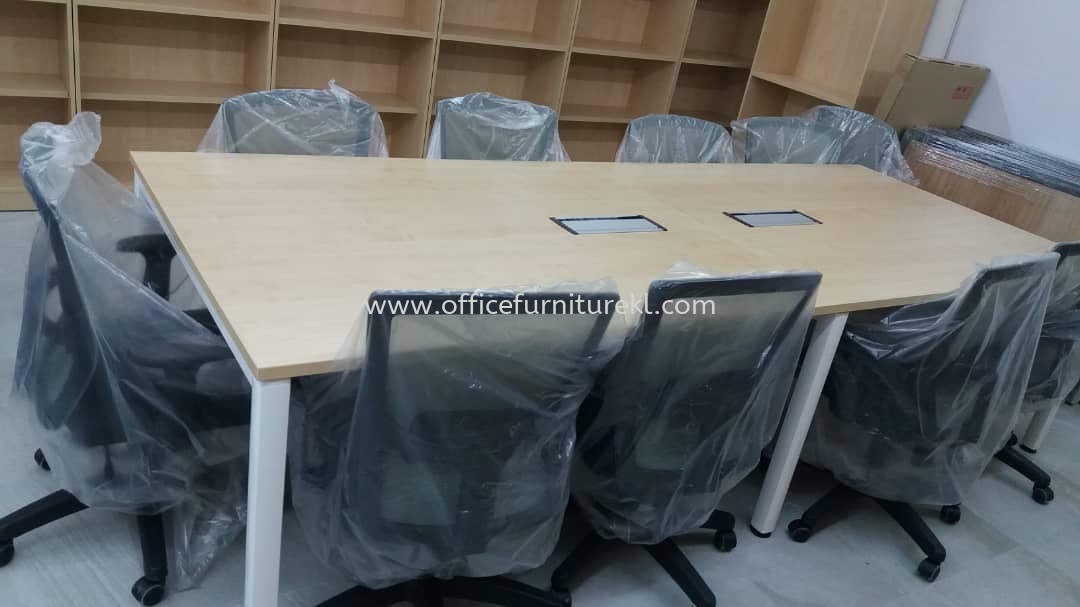 FREE DELIVERY & INSTALLATION QAMAR MEETING OFFICE TABLE l BOAT SHAPE OFFICE FURNITURE l HICOM INDUSTRIAL ESTATE l SHAH ALAM l SELANGOR
