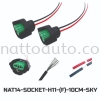 SOCKET H11-3(FEMALE)WITH WIRE 10CM Cable, Push Button, Socket, Resistor, Accessories