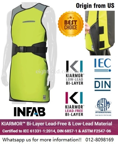 INFAB Revolution 803 Full Wrap Double Side Full Overlap Lead Free Apron