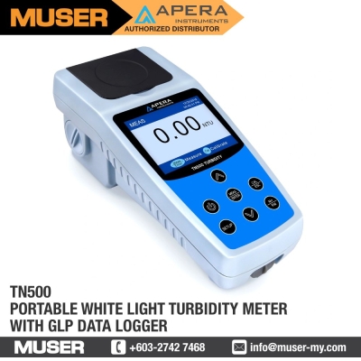 TN500 Portable White Light Turbidity Meter with GLP Data Logger | Apera by Muser