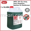 IMEC 581 Fly Away, Insect Repellent, Sanitizer and Disinfectant Cleaner, Halal, 1 x 5Litre/drum Cleaning & Disinfectant Essential