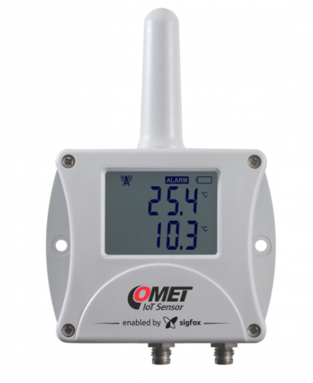 comet w0832 wireless thermometer for sigfox, iot, three-channel