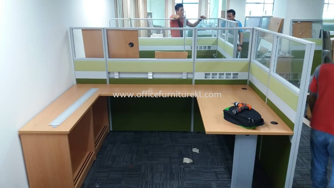 FREE DELIVERY & INSTALLATION CLUSTER OF 2 WORKSTATION l OFFICE PARTITION l OFFICE FURNITURE l SEKSYEN 51A l PETALING JAYA l ONLINE FURNITURE SHOP