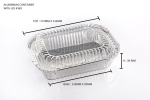 4369-P STAR PRODUCTS ALUMINIUM CONTAINER WITH LID  Rectangle Shape Aluminium Container Aluminium