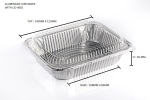  4602-P STAR PRODUCTS ALUMINIUM CONTAINER WITH LID Rectangle Shape Aluminium Container Aluminium