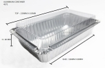 4572-P STAR PRODUCTS ALUMINIUM CONTAINER WITH LID  Rectangle Shape Aluminium Container Aluminium