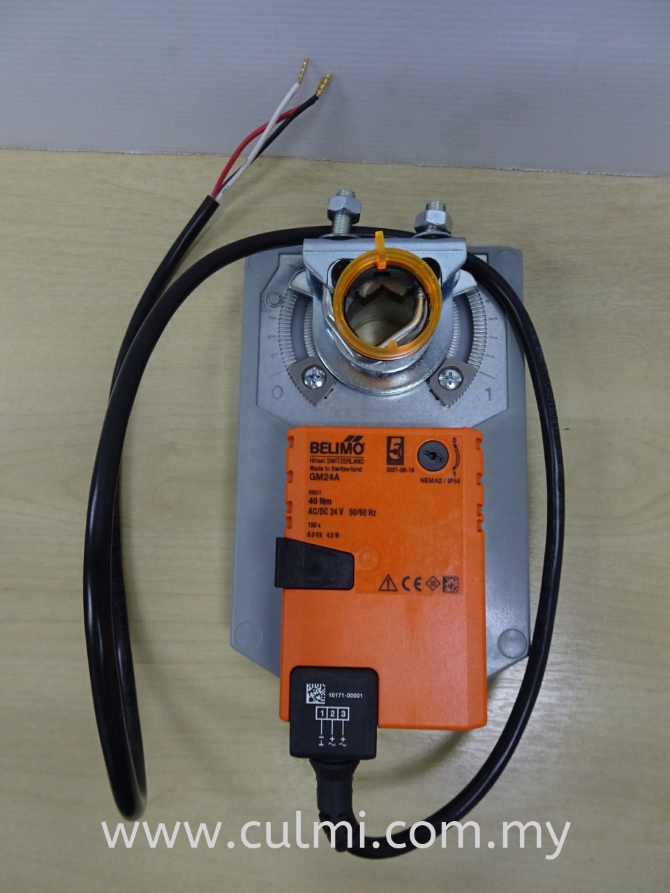BELIMO GM24A NON-SPRING-RETURN ON/OFF DAMPER ACTUATOR 40NM,AC/DC 24V, 50/60HZ(REPLACED:GMU24)(1-M)
