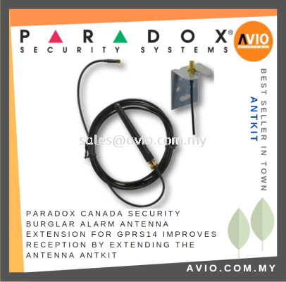 Paradox Canada Security Burglar Alarm Antenna Extension for GPRS14 Improves Reception by Extending the Antenna ANTKIT 