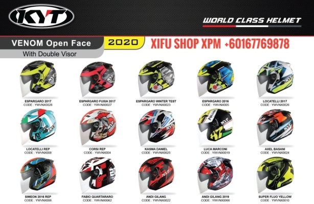 KYT HELMET PARTS CATALOG 