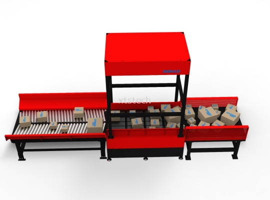 3-segment Intelligent Dimensions Volumetric Weight Calculation Singulating Sorting Conveyor Equipment