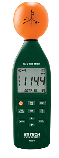 extech 480846 : 8ghz rf electromagnetic field strength meter