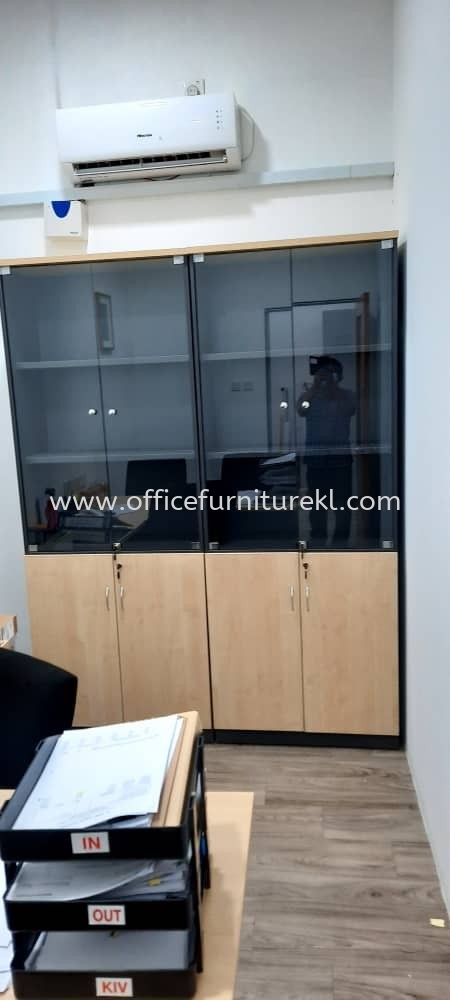 FREE DELIVERY & INSTALLATION HIGH OFFICE CABINET T-YGD 21 l WOODEN CABINET OFFICE FURNITURE l TAMAN PERINDUSTRIAN UEP l SUBANG JAYA l TOP 10 POPULAR ITEM
