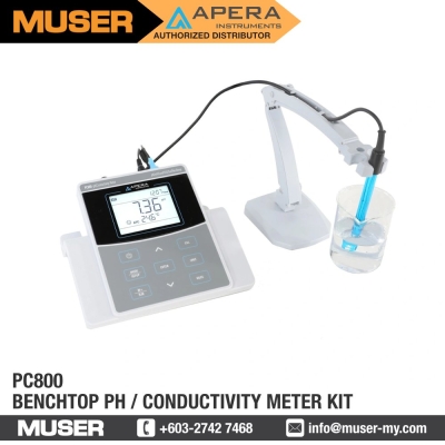 PC800 Benchtop pH / Conductivity Meter Kit | Apera by Muser